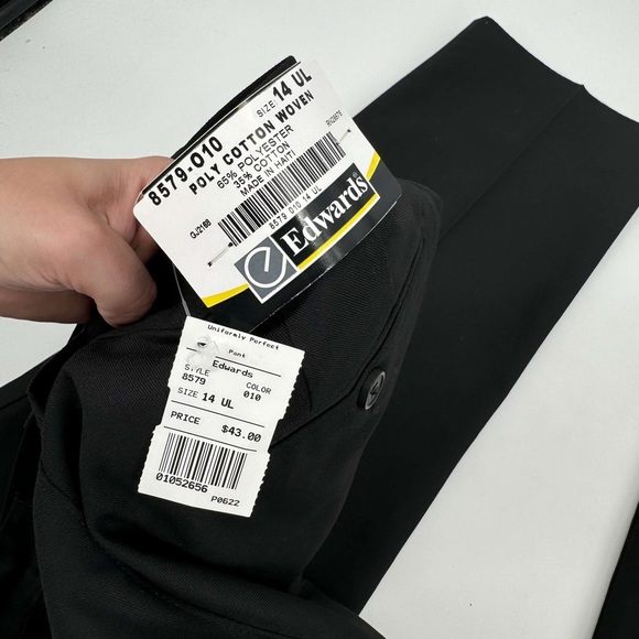 NWT Edwards Womens black straight leg dress pants size 14 - Picture 6 of 6